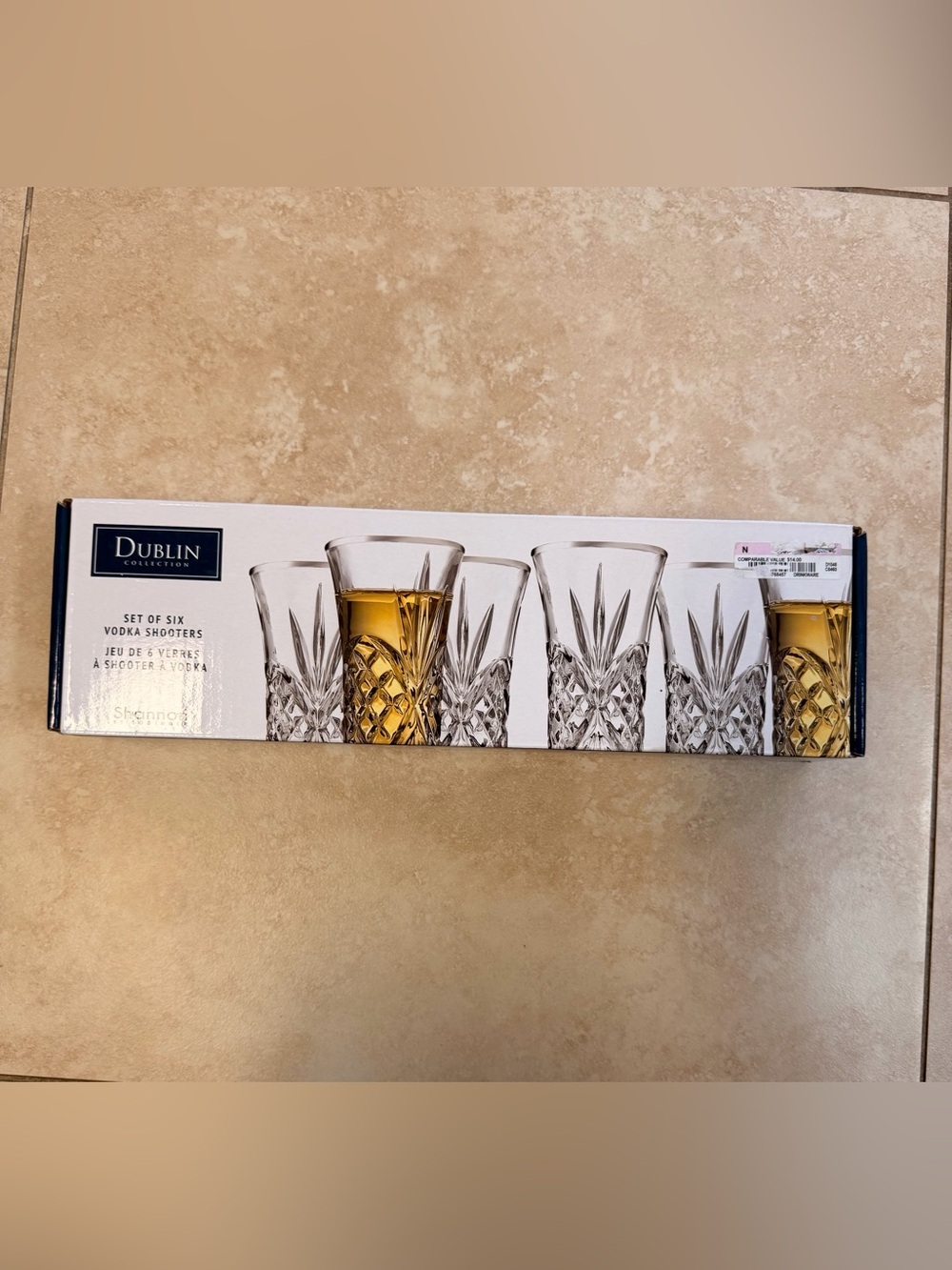 Dublin set of 6 vodka shooters - NWT Clear (Set of 6)